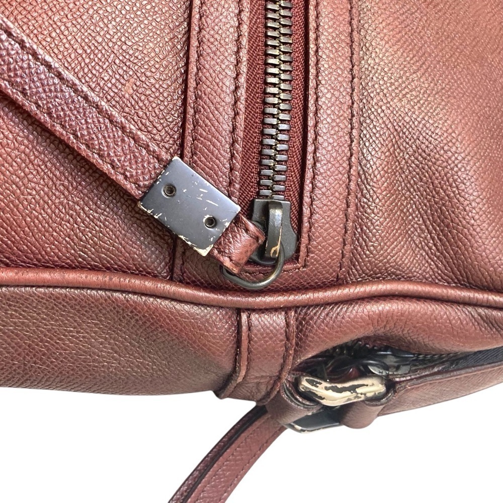 Burberry unisex burgundy maroon messenger bag - Picture 12 of 16